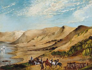 Major OHallorans Expedition zum Coorong, August 1840